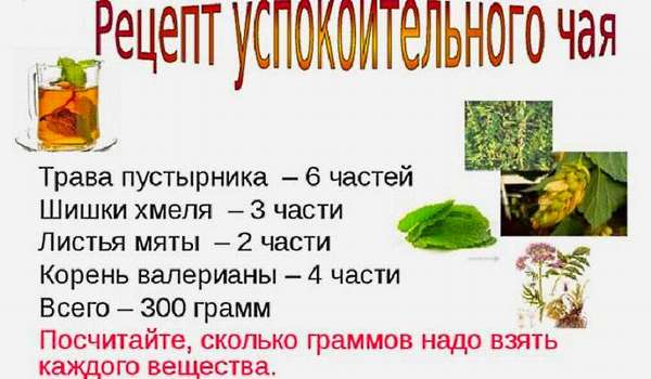 Успокоительный чай при СБН на травах Как приготовить успокоительный чай